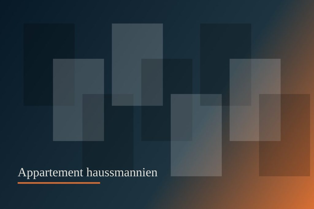 Appartement haussmannien — espace de production