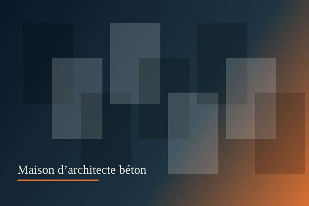 Maison d’architecte béton — espace de production